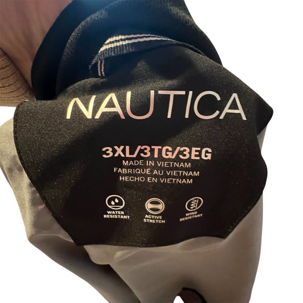 NWOT Nautica men's 3x Microfiber Light Weight Zip Up Pocket Casual jacket black - Picture 8 of 11